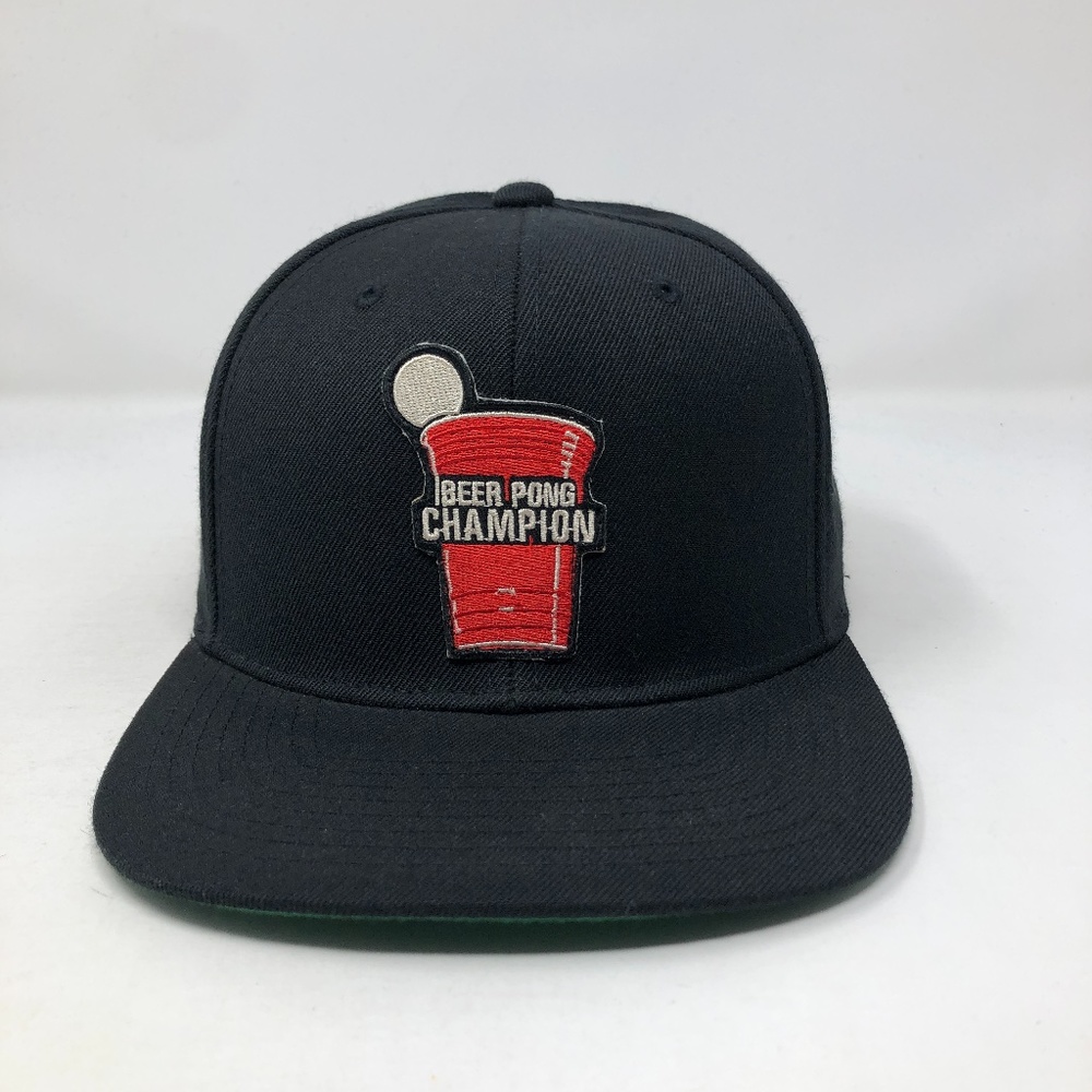 Beer Pong Champion Champ Red Cup Snapback Hat